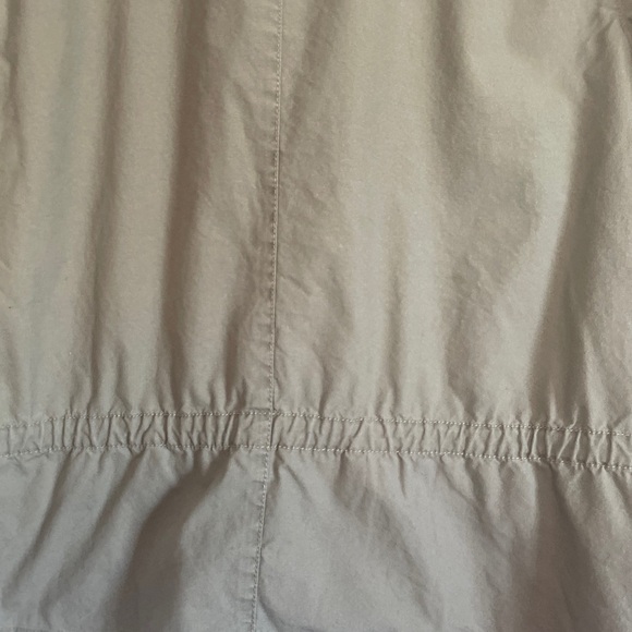 Sigrid Olsen Sage Green Utility Cargo Zip Up Drawstring Jacket Size 12 - Picture 13 of 14